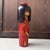 Vintage Japanese Kokeshi Camellia Girl by Kazuo Takamizawa, 1970s For Sale - Image 4 of 9
