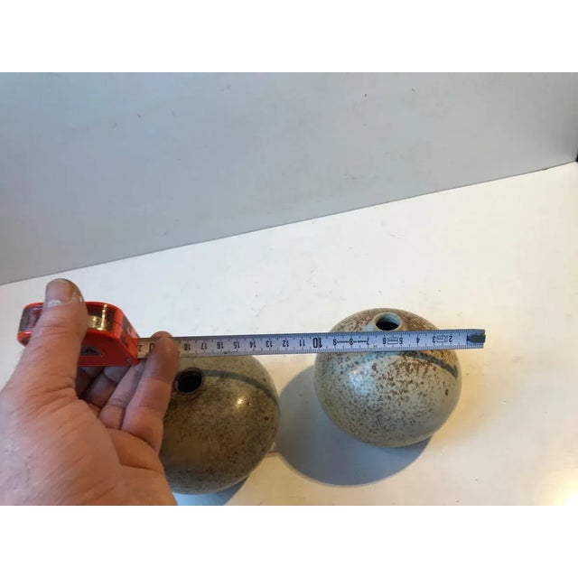 Ceramic Mushroom Vases by Aage Würtz, 1970s, Set of 2 For Sale - Image 6 of 8