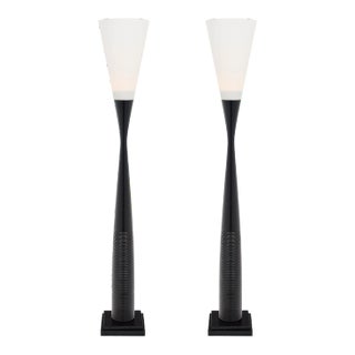 Art Deco Totem French Floor Lamps For Sale