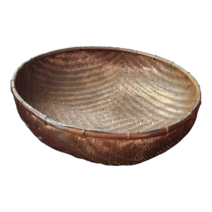Late 20th Century Chinese Silver Wire Woven Bread Basket