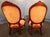 Early 20th Century French Rococo Revival "Gentleman and Lady's" Chairs For Sale - Image 10 of 15
