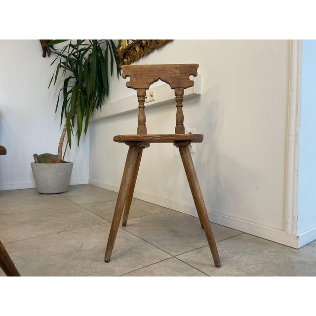 Rustic Biedermeier Farmers Chair For Sale - Image 3 of 18