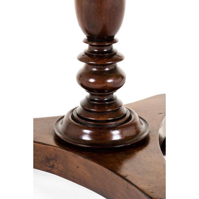 19th Century Wine Table with Scalloped Top For Sale - Image 9 of 12