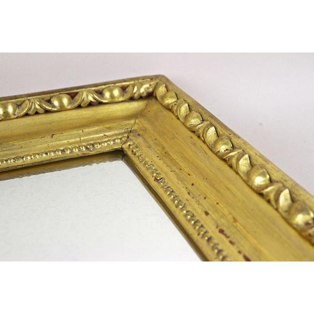 Biedermeier Gilt Wall Mirror with Bulls Eye Bars, Austria, 1830s For Sale - Image 14 of 18