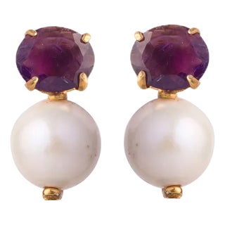 Nicky Studs, Purple, Pierced For Sale