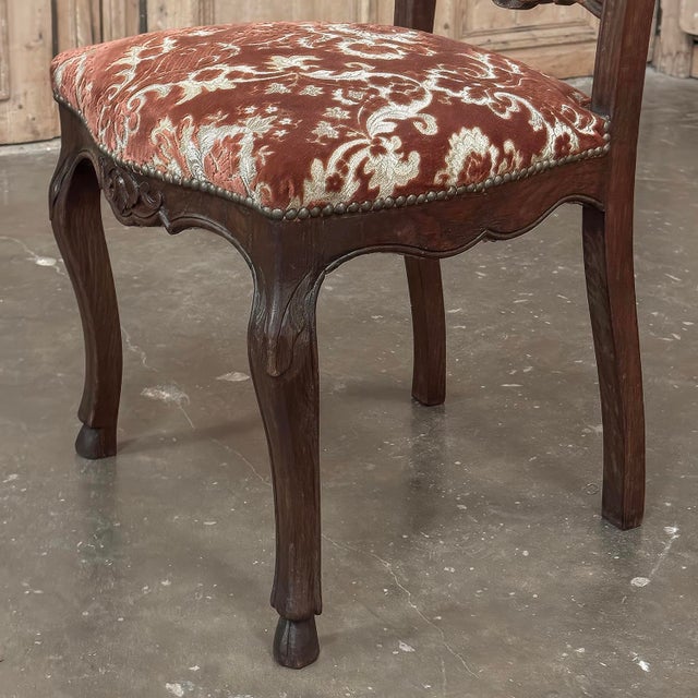 Set of 12 Antique Country French Regence Style Dining Chairs Includes 2 Armchairs For Sale - Image 17 of 18