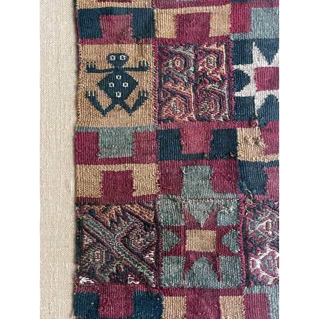 Two Framed Pre-Columbian Textile Fragments Inca Culture Peru For Sale - Image 14 of 15