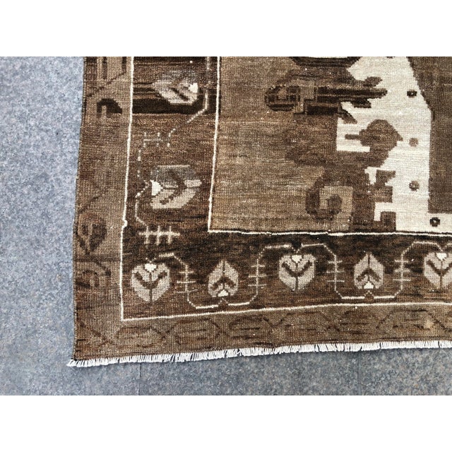 1960s Vintage Turkish Wool Rug-5’10’x9’11" For Sale - Image 10 of 11