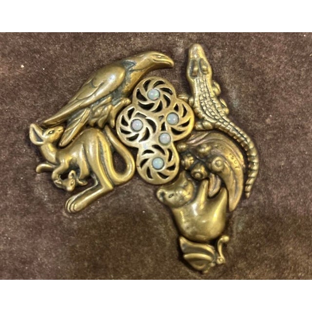 1950s Rare Ilaria Logi Southern Cross 7 Pc Puzzle Australia 1983 Phosphorated Bronze For Sale - Image 5 of 11