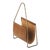 Rupert Leather Magazine Basket, Medium Brown For Sale