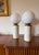1970s Hollywood Regency Carrara Marble & Brass Table Lamps, Lucirhytmo - Set of 2 For Sale - Image 10 of 11