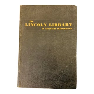 1959 Lincoln Library Essential Knowledge Book For Sale