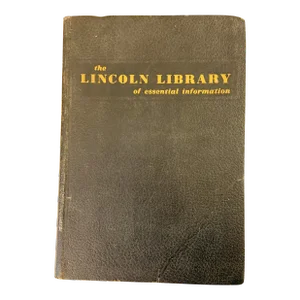 1959 Lincoln Library Essential Knowledge Book