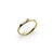 Metal 18k Gold Black and White Enameled Ring With Diamond Accent, Size 6.5 For Sale - Image 7 of 11