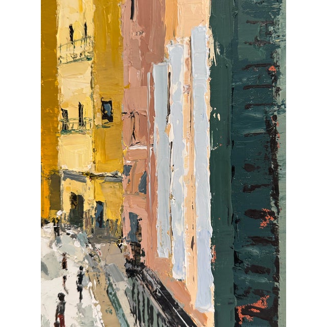 Antique White "My Room With a View" Original Modern Oil Painting, by Jennifer Hohlfelder For Sale - Image 8 of 12