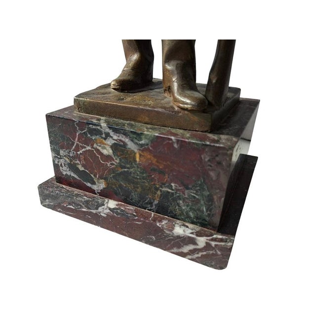 Bronze Sculpture of Soldier from Laganà Foundry, Naples, 1940 For Sale - Image 3 of 10