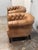 Design Plus Gallery presents a Pair of 1930's English Tufted Leather Tub Chairs from Restoration Hardware. Built for...