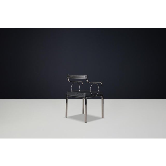 Modern Italian Dining Chairs attributed to Fasem International, 1980s, Set of 6 For Sale - Image 10 of 13