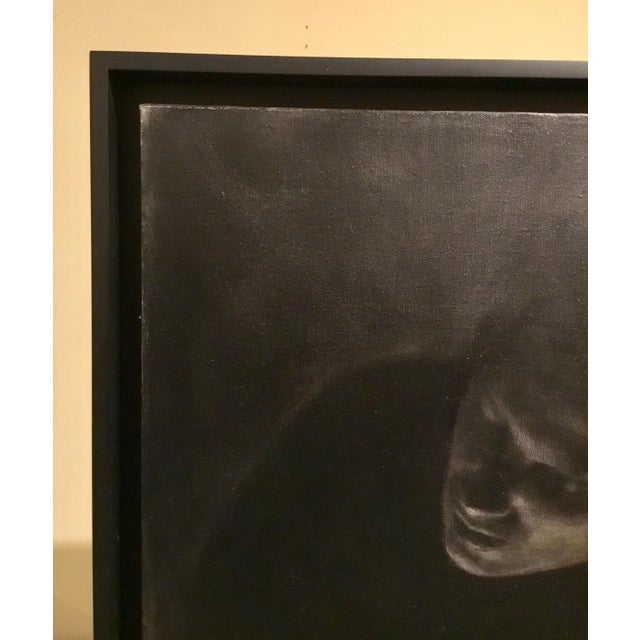 2010s Coriolanus By: Dozier Bell, Moody Oil and Acrylic on Linen Framed Painting For Sale - Image 5 of 9