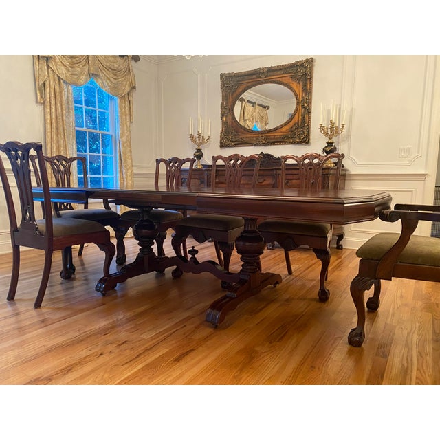 1930s 1930s Mahogany Dining Set For Sale - Image 5 of 12