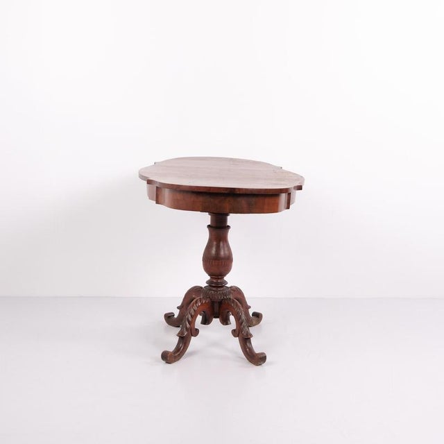 Antique 19th Century Mahogany Serving Table with Carved Details For Sale - Image 11 of 12