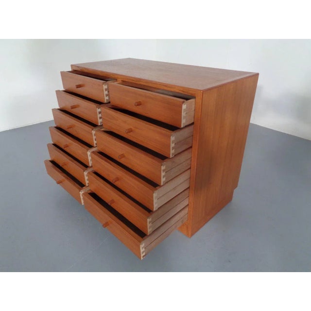 Danish Teak Chest of Drawers, 1960s For Sale - Image 11 of 14