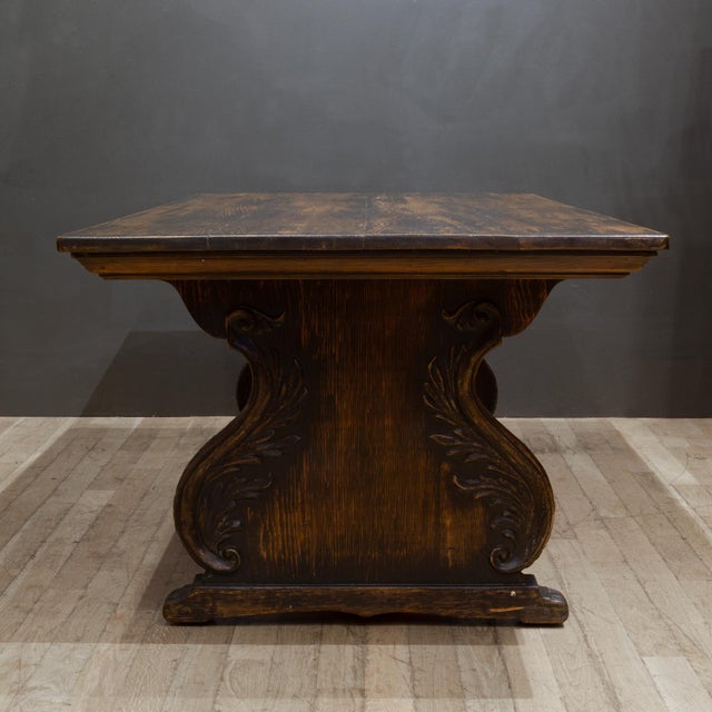 19th C. Trestle Dining Table c.1880-1900 For Sale - Image 9 of 11