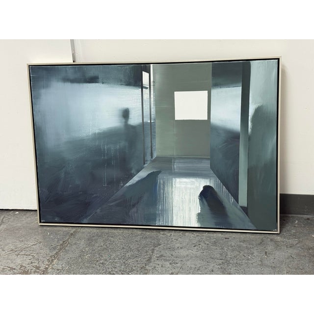 Design Plus Gallery presents Radiation, an Oil on Canvas by Emanuel Bernstone. This large-scale abstract composition uses...