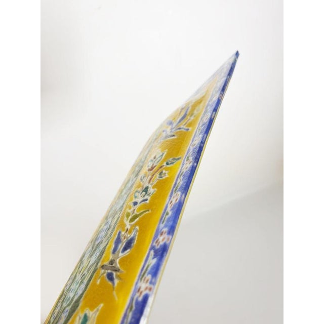 Colorful Ceramic Trinket Tray with Floral Motifs, France, 1910 For Sale - Image 10 of 11
