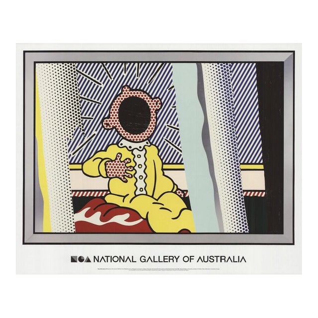 2013 Roy Lichtenstein 'Reflections on the Scream' Pop Art Multicolor,Black & White,Yellow Australia Offset Lithograph For Sale