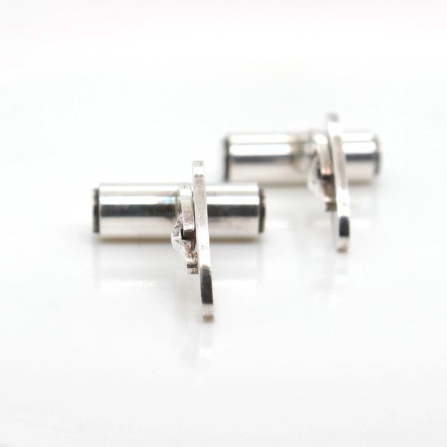Georg Jensen Sterling Silver Cufflinks No. 96 - 2 Pieces For Sale - Image 10 of 12