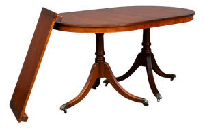 English-Style Dining Table in Yew Wood