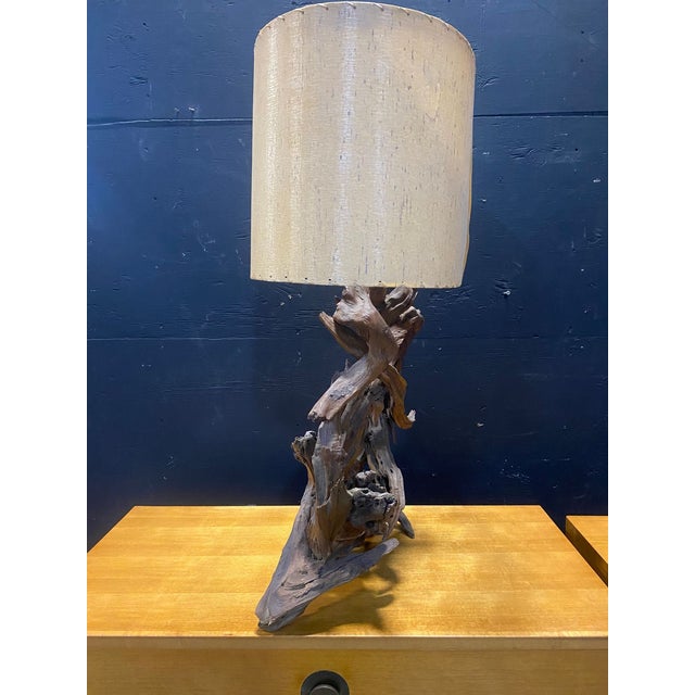 Large 1940's Driftwood Table Lamp For Sale - Image 12 of 12