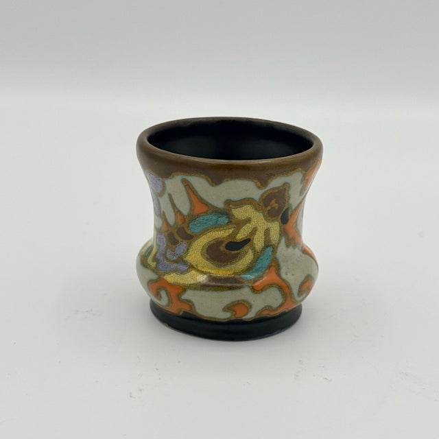 Antique Gouda Holland Princess Ivora Miniature Art Pottery Vase 1920s PZH For Sale In Richmond - Image 6 of 9