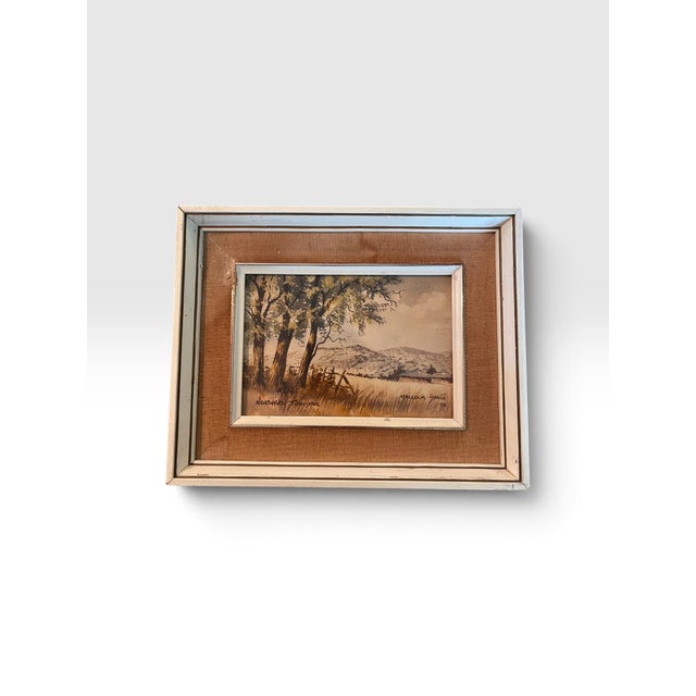 Brown 1974 Malcolm Smith Original South African Landscape Paintings - Set of 3 For Sale - Image 8 of 11