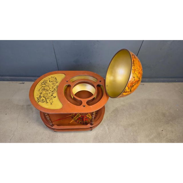 Vintage Globe Bar on Wheels, 1970s For Sale - Image 11 of 16