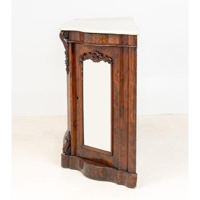 Victorian Walnut Mirrored Credenza For Sale - Image 11 of 12