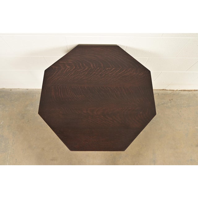 Early 20th Century Stickley Brothers Antique Mission Oak Arts & Crafts Lamp Table or Center Table, Newly Refinished For Sale - Image 5 of 8