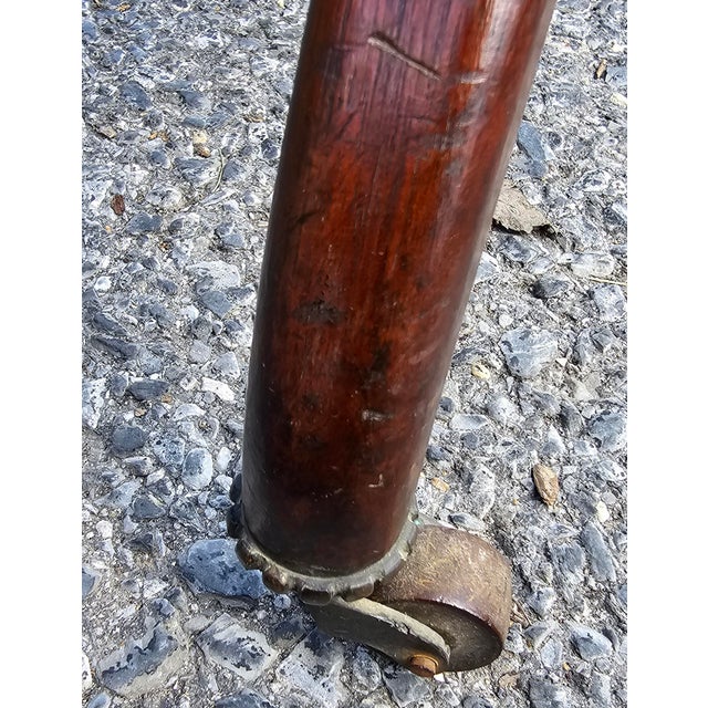 Brown 19th Century American Walnut Rolling Folio Stand, Circa 1860s For Sale - Image 8 of 10