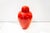Murano glass vase. Color: Coral Designer: Tobia Scarpa Manufacturer: Venini Year: 1993 This piece has an attribution mark,...