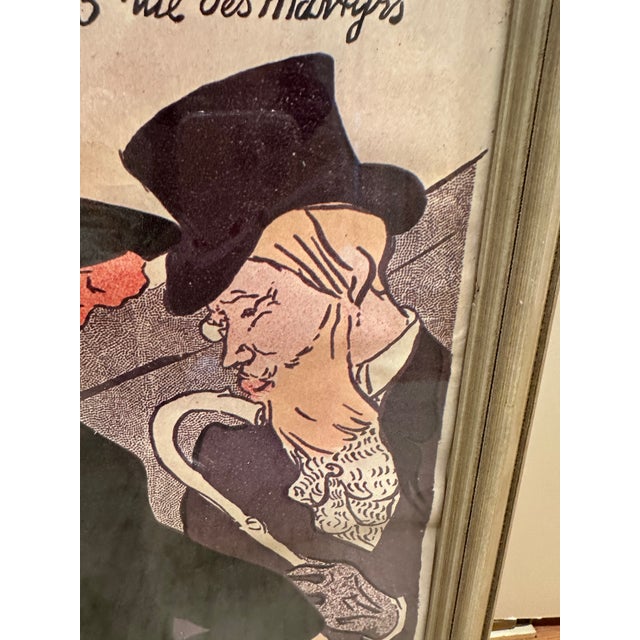 White Late 20th Century Framed Henri De Toulouse-Lautrec “Divan Japonais” Poster Reproduction For Sale - Image 8 of 11