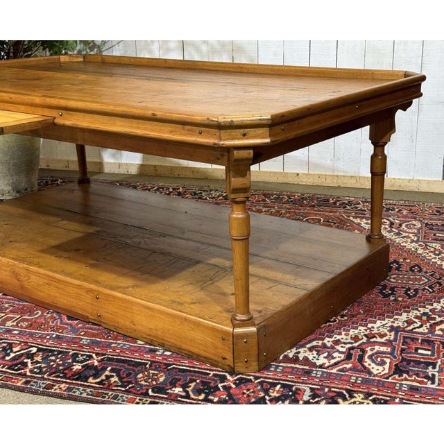 19th Century English Trades Table in Fir Wood For Sale - Image 4 of 18