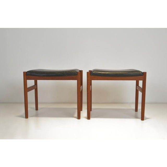 Set of Ottomans in Teak by Hugo Frandsen for Spøettrup Stolefabrik, Denmark, 1960s For Sale - Image 4 of 11