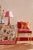 Contemporary Harlequin Wiggle Wallpaper in Peridot/Rose Quartz - a Sample For Sale - Image 3 of 3