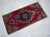 1970s Hand Made Oushak Mat Rug Distressed Small Rug Kitchen Mat Organic Wool - 1'7" X 3'4" For Sale - Image 12 of 13
