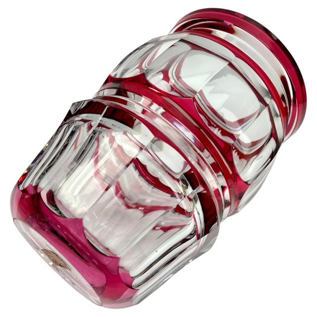 Glass Crystal Vase from Val Saint Lambert, 1950 For Sale - Image 7 of 10