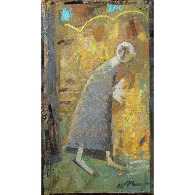 Contemporary Victor Karnauh, Wandering Soul, Oil on Cardboard, 1990s For Sale - Image 3 of 6