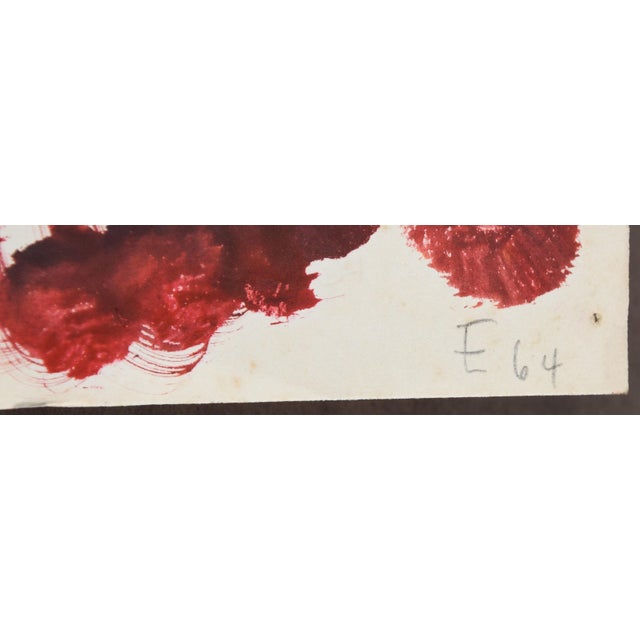 Postmodern Sabine Ebel, Watercolor Imperial Crowns in the Garden, 1964, Watercolor For Sale - Image 3 of 9