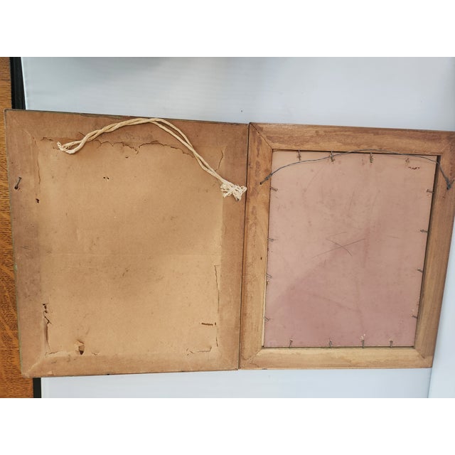 Vintage Hand-Painted Prints of Traditional Dance - Mexico & Austria Pair For Sale In Jacksonville, FL - Image 6 of 12