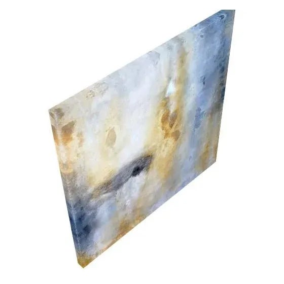 Abstract "Burnished Onyx" Canvas Abstract Limited Edition Giclee Print For Sale - Image 3 of 3